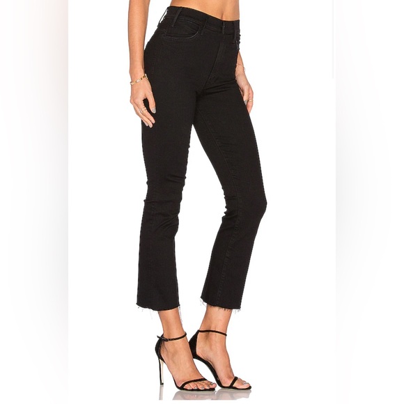 Mother the hustler ankle fray in not guilty black ankle jeans 25/26 - Picture 2 of 15